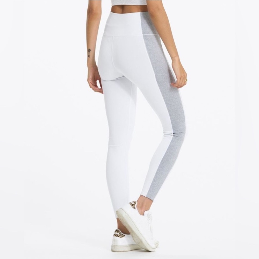 Vuori White and Gray Performance Leggings